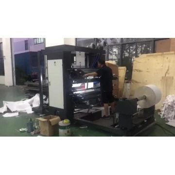 50m Per Minute Paper Bag Flexo Printing Machine 2 Colors